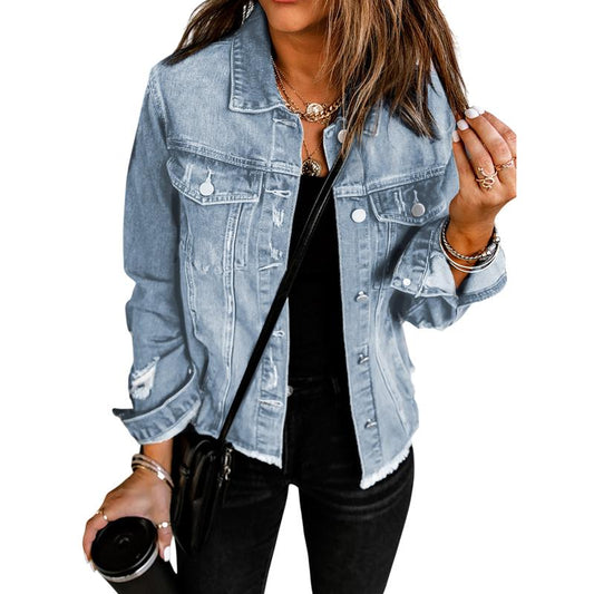 Casual Non Stretch Jean Jackets