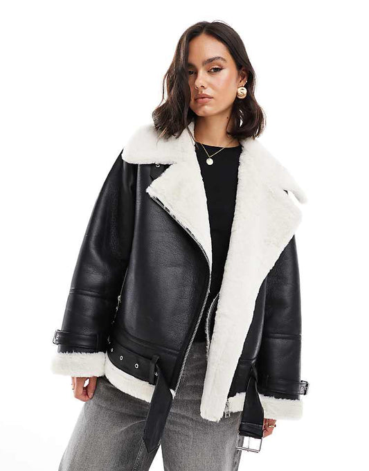 puffer jacket with hood in black