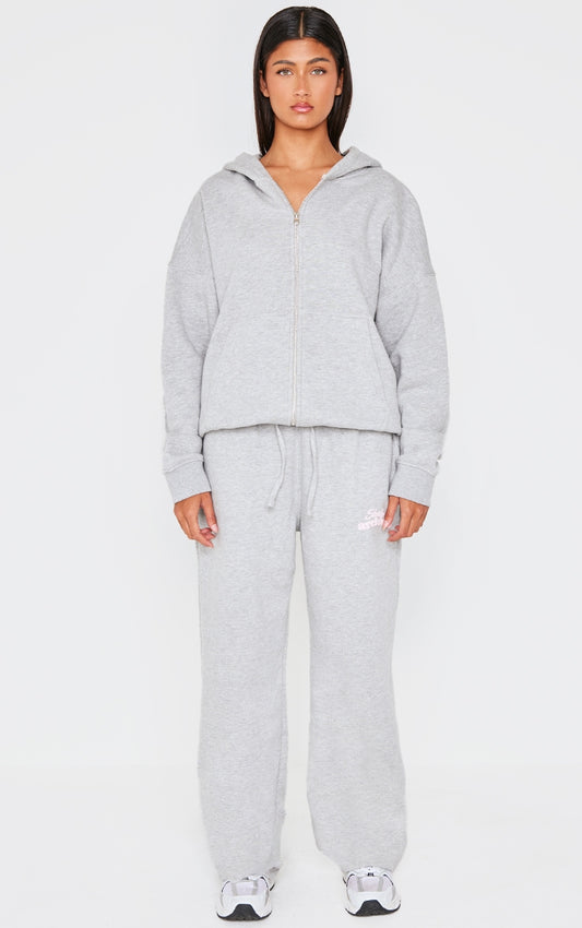 Grey Marl Studio Archives Wide Leg Joggers