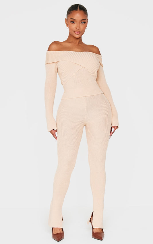 Shape Stone Knitted Leggings