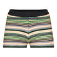 Multi Stripe Textured Knit Hot Pants