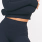 Charcoal Structured Contour Ribbed Leggings