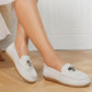 Women's Fashion Chain Decorated Low Top Round Toe Shoes