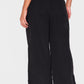 Black Shell Wide Leg Trousers