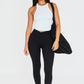 Petite Black Contour Sculpt Wrap Over Leggings