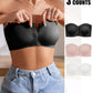 Scallop Trim Hook Strapless Bra (3 Pack)