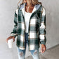 Plaid Hooded Fleece Jackets