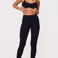 Stone Structured Contour Rib Cuffed Detail Leggings