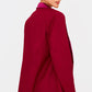 Burgundy Tuxedo Oversized Blazer