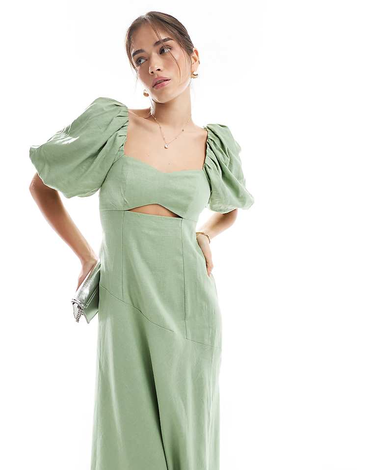 https://images.asos-media.com/products/new-look-puff-sleeve-linen-cut-out-midi-dress-in-green/208504953-2?$n_750w$&wid=750&fit=constrain