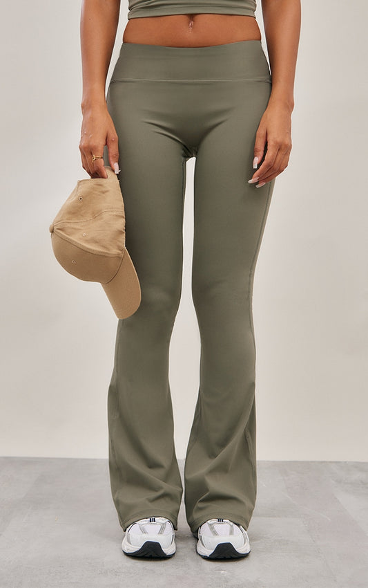 Olive Sculpt Flare Yoga Pants