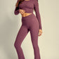 Dark Chocolate Contour Sculpt Foldover Pants