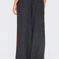 Black Tailored Woven Side Stripe Boxer Detail Straight Leg Trousers