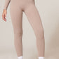 Chocolate Structured Contour Rib Leggings