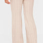 Mocha Cable Knit Wide Leg Trousers