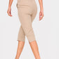 Tan Tailored Low Rise Capri Trousers