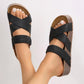 Slip-On Braided Cross Casual Sandals