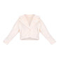 Cream Faux Fur Cropped Blazer