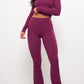 Plum Sculpt Flare Yoga Pants