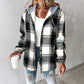 Plaid Hooded Fleece Jackets