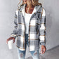 Plaid Hooded Fleece Jackets