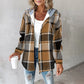 Plaid Hooded Fleece Jackets