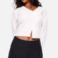 Chocolate Tailored Woven Box Pleat Skater Skort