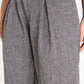 Grey Tweed Low Rise Straight Leg Trousers