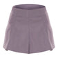 Chocolate Tailored Woven Box Pleat Skater Skort