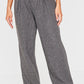 Grey Tweed Low Rise Straight Leg Trousers