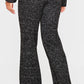 Black Marl Knit Wide Leg Trousers