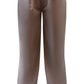 Taupe Woven Waistband Detail Tailored Straight Leg Trousers