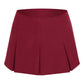 Chocolate Tailored Woven Box Pleat Skater Skort