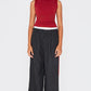 Charcoal Tailored Woven Side Stripe Boxer Detail Straight Leg Trousers
