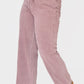 Plus Dark Mauve Washed High Waist Straight Leg Jeans