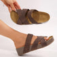 Slip-On Braided Cross Casual Sandals