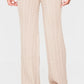 Mocha Cable Knit Wide Leg Trousers