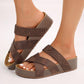 Slip-On Braided Cross Casual Sandals