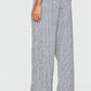 Grey Tweed Low Rise Straight Leg Trousers