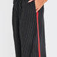 Black Tailored Woven Side Stripe Boxer Detail Straight Leg Trousers