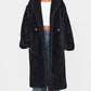 Black Plush Teddy Maxi Coat
