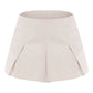 Chocolate Tailored Woven Box Pleat Skater Skort
