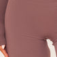 Chocolate Structured Contour Rib Leggings