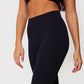 Stone Structured Contour Rib Cuffed Detail Leggings
