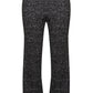 Black Marl Knit Wide Leg Trousers